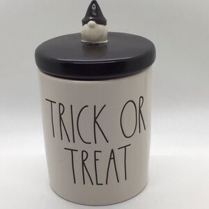 Rae Dunn Trick or Treat small jar with Gnome Lid